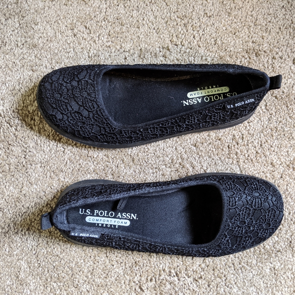 U.S. Polo Flats with Rounded Toe